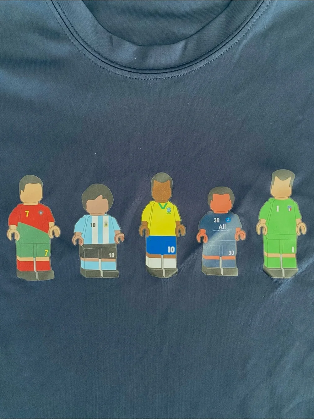 👍🏽Boys “Roblox” Blue Soccer Print T-Shirt SZ S (y)